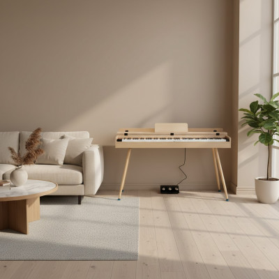 Spilgts digitaal piano in beige voor thuis