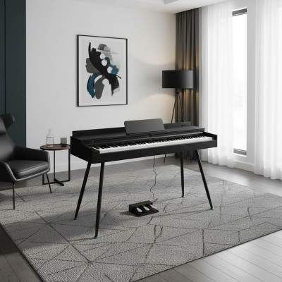 Zwarte glanzende digitale piano voor thuis