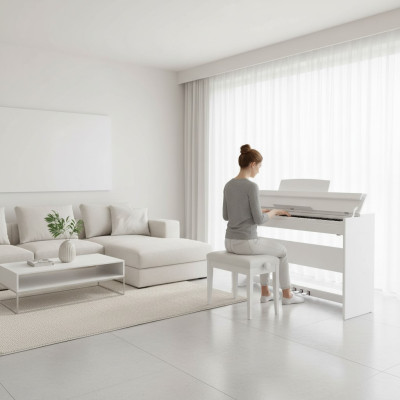 Digitale piano voor thuis Digitale piano 137cm Wit