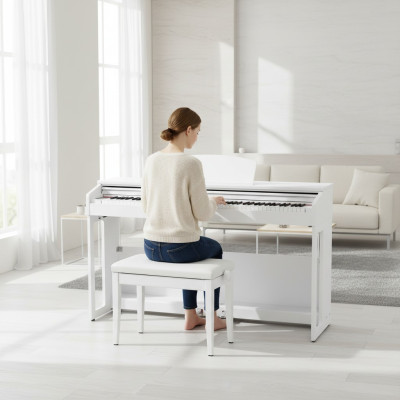 Digitale piano voor thuis Digitale piano 138 cm Wit