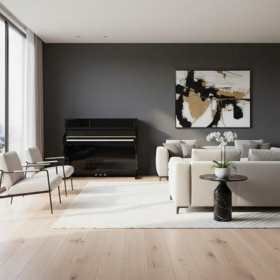 Digitale piano voor thuisgebruik 137cm Zwart