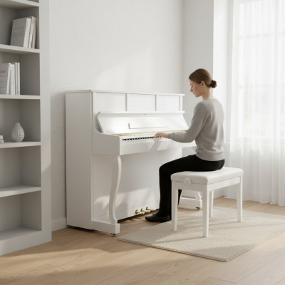 Witte digitale piano biedt creativiteit en stijl zonder beperkingen