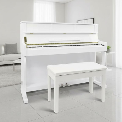 Witte digitale piano biedt creativiteit en stijl zonder beperkingen
