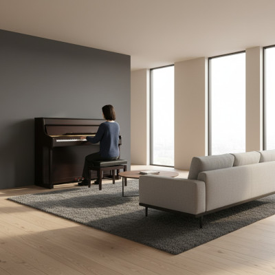 Zwarte digitale piano, geweldige leerervaring