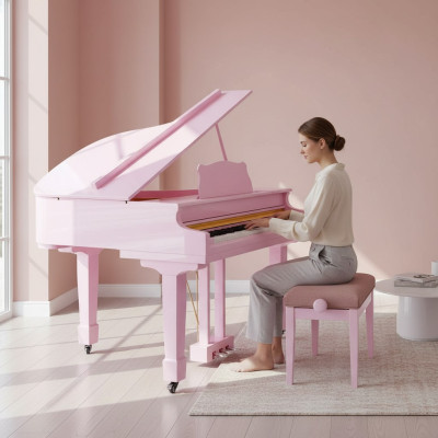 Roze digitale piano