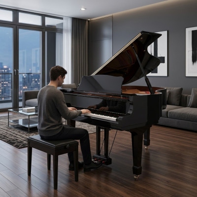 Digitale piano zwart
