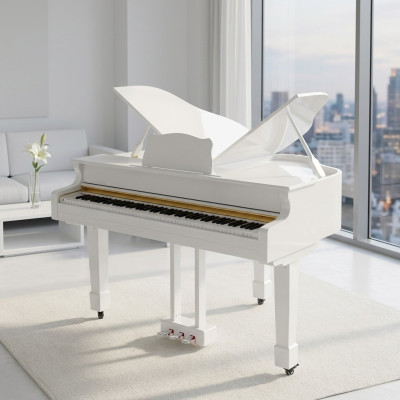 Witte digitale piano
