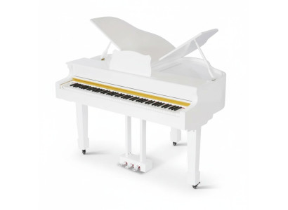 Witte digitale piano