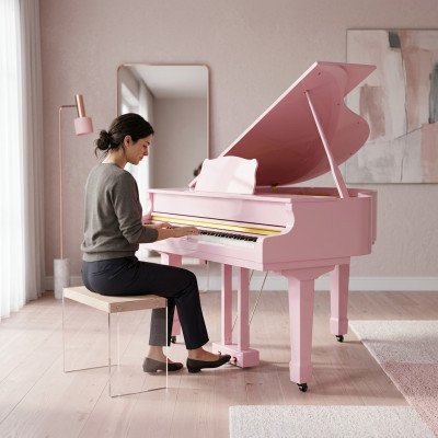 Roze digitale piano
