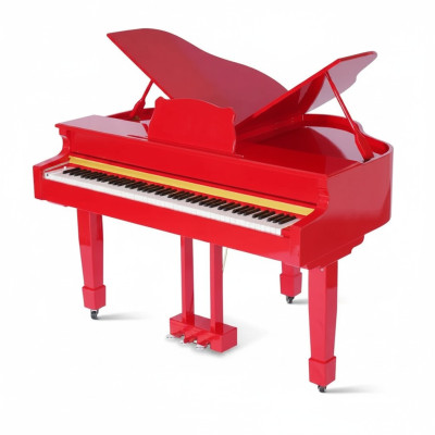 Glanzend rode digitale piano