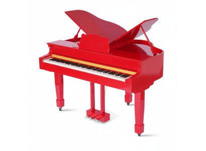 Glanzend rode digitale piano