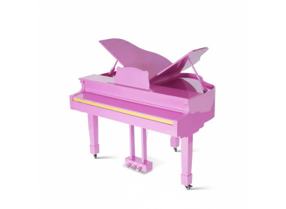 Glanzende digitale piano in roze