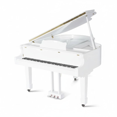 Glanzende zwarte piano