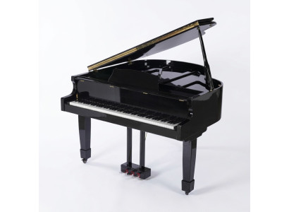 Glanzende zwarte piano