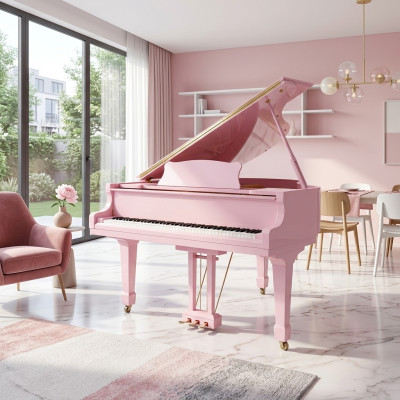 Roze digitale piano