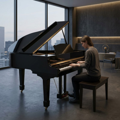 Digitale piano Mustat