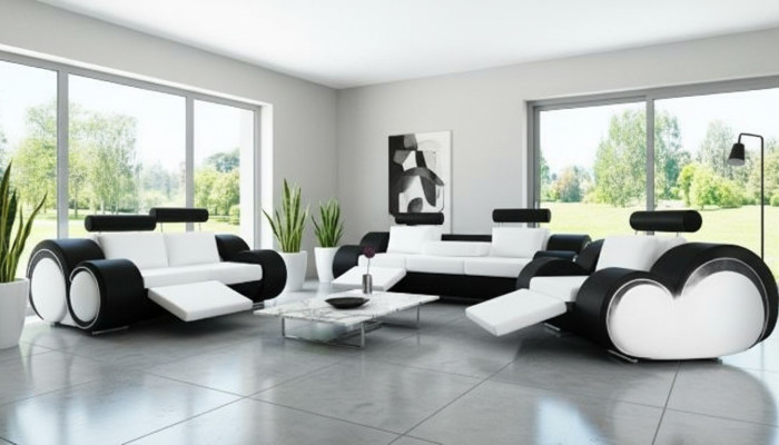 LEDERSOFA 321 BANKSTEL ZITTER RELAX BEKLEDING BANK COUCH BANKSTEL