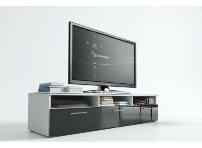 Een stijlvolle houten tv-kast voor uw woonkamer in moderne stijl.