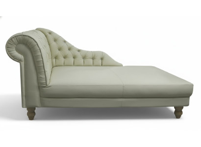 NAPOLEON Chesterfield Chaiselounge Ligstoel Bank Bank Leren bank Stof