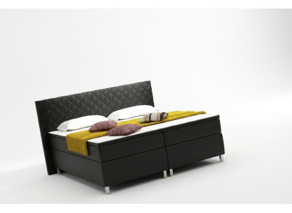 Boxspringbed Box Hotel Bed met Visco & Matras Lederen Bed Bedden Tweepersoonsbed K3