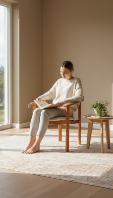 Massief houten eetkamerstoel, designer leunstoel, stoelen eetkamerstoelen K27