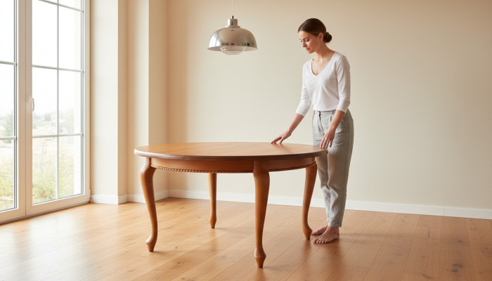 Eettafel Hout Ronde Ronde Tafels Eetkamer 150x150 cm / 200x150 cm Ronde Tafel