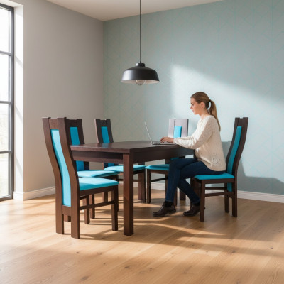 Eettafel + 6 Stoelen Eetkamerset Eethoek Groepstafel Tafel Tafels Z31