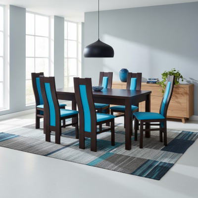 Eettafel + 6 Stoelen Eetkamerset Eethoek Groepstafel Tafel Tafels Z31