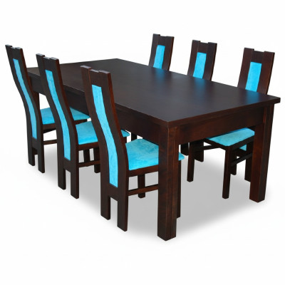 Eettafel + 6 stoelen Eetkamerstoel set Eetgroep Moderne tafel Tafels Nieuw