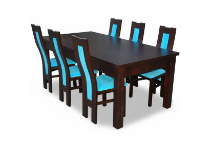 Eettafel + 6 stoelen Eetkamerstoel set Eetgroep Moderne tafel Tafels Nieuw