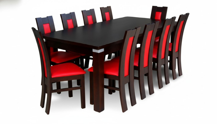 Eettafel + 10x stoelen Stoel Eetkamer Set Eetgroep Modern Tafel Tafels Nieuw
