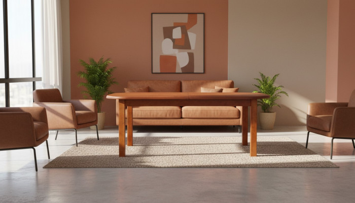 Eettafel Houten tafel Hout Bruin Tafels Eetkamer Nieuw S11-O Meubels Hout Nieuw