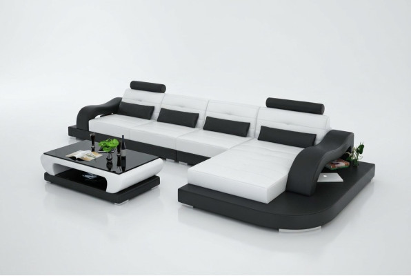 Bank Leren bank Bank Woonlandschap Hoekbank Hoekstel Modern Ontwerp