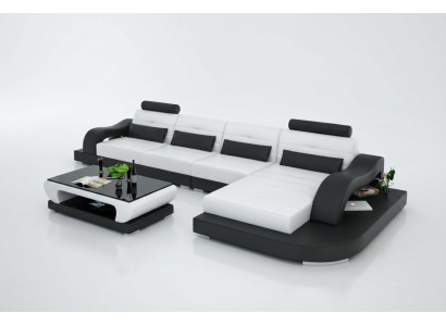 Bank Leren bank Bank Woonlandschap Hoekbank Hoekstel Modern Ontwerp