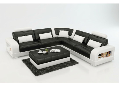 LEREN BANK BANK HOEKBANK HOEK BANK STOELEN LIGBANK ONTWERP BANK WOONLANDSCHAP