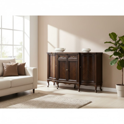 Klassieke commode ladenkast antiek stijl kast houten model