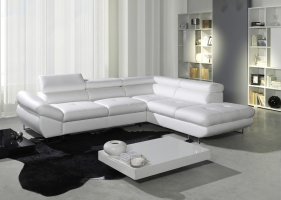 Hoekbank hoek keuze leer stof bekleding textiel bed + doos bank bank hoek bankstel