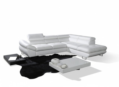 Hoekbank hoek keuze leer stof bekleding textiel bed + doos bank bank hoek bankstel