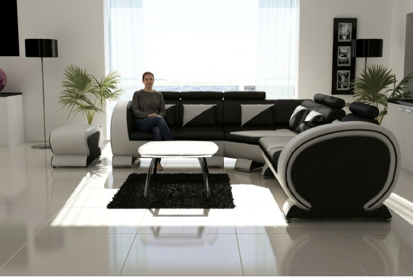 Ontwerper hoekbank bank bank bankstel loungebank banken bankstel_woonlandschap.