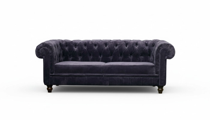 Edele designer Chesterfield bank stoffering zitbank zitting textiel stof set fluweel