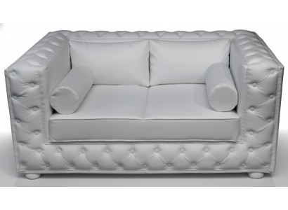 Chesterfield Bankstel Sofa Set 3-zits Bekleding Leren Banken Nieuw A922