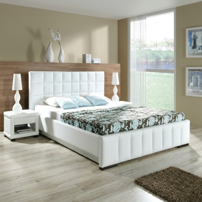 Een luxueus designbed in een veeleisende hedendaagse stijl van de hoogste kwaliteit.
