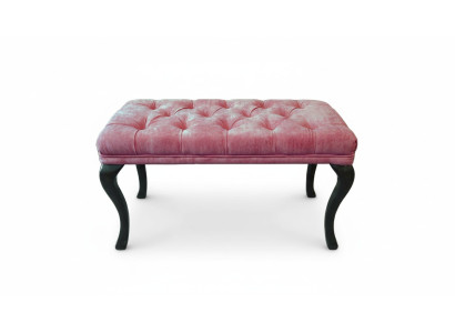 Chesterfield Hocker Bijzetpoef Ottomane Bankleer Stof TORBAY II Nieuw