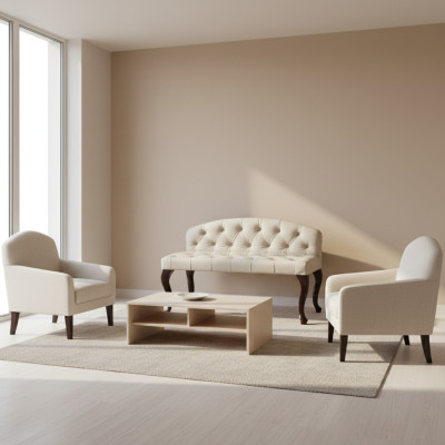 Chesterfield Bank Chaise Sofa Bank 3 Zit Club Ligstoel Chaise Longue Ottomaan Nieuw
