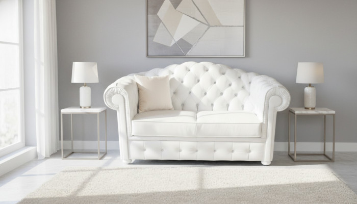 Chesterfield 3-zitsbank met slaapfunctie Sofa Couch Bekleding Set Nieuwe Bankstellen!!