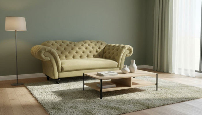 Chesterfield fluwelen stoffen bank sofa bekleding 3-zits klassieke banken nieuw
