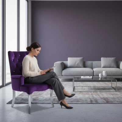 Designer fauteuil fluwelen sofa lounge club sofa met kristallen stenen stoel stoelen nieuw