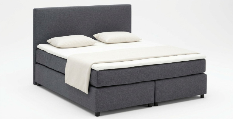 Bed Continental Boxspring Bedden Bekleed Hoog Dubbel Leer Textiel Bed