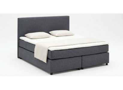 Bed Continental Boxspring Bedden Bekleed Hoog Dubbel Leer Textiel Bed