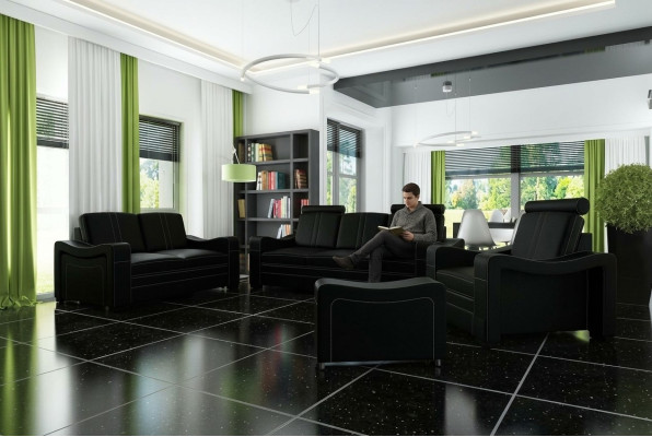 LEREN BANKSTEL DESIGN BANKSTEL BANKSTEL 3+2+1 BANKSTEL BANKSTEL BEKLEDINGSET